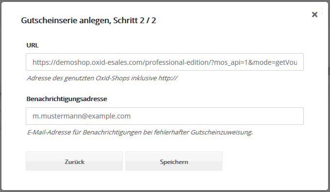 Gutschein Magento Oxid